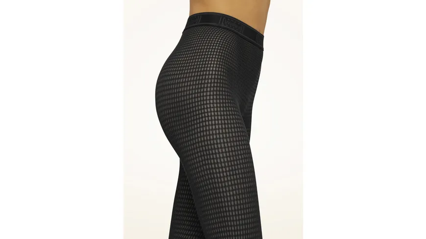 Wolford Damen Netzstrumpfhose Netz Grid black