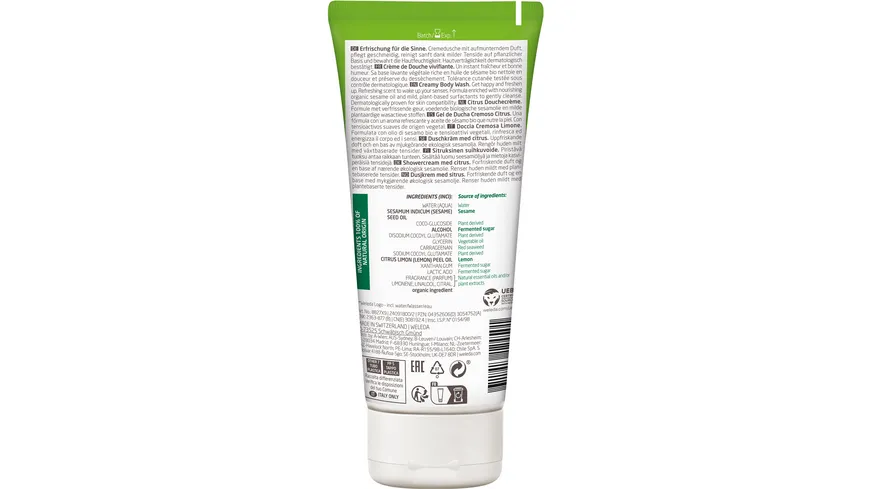 WELEDA CITRUS Refresh Erfrischungsdusche Citrus 200 ml