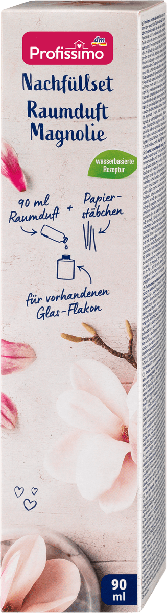 Duftstäbchen Nachfüllset Raumduft Magnolie, 90 ml