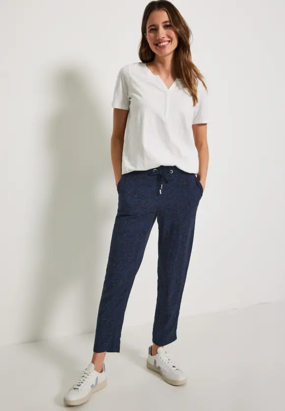 CECIL Casual Fit Hose mit Print