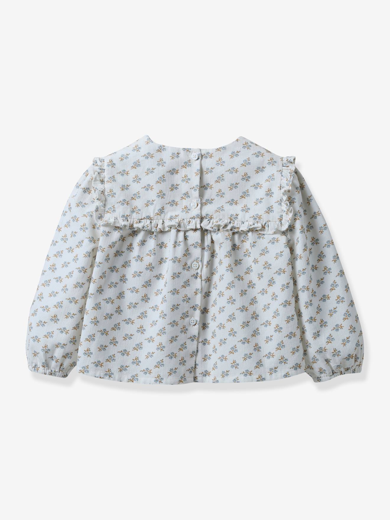 Cyrillus Baby Bluse CYRILLUS mit Print KATE - blau bedruckt