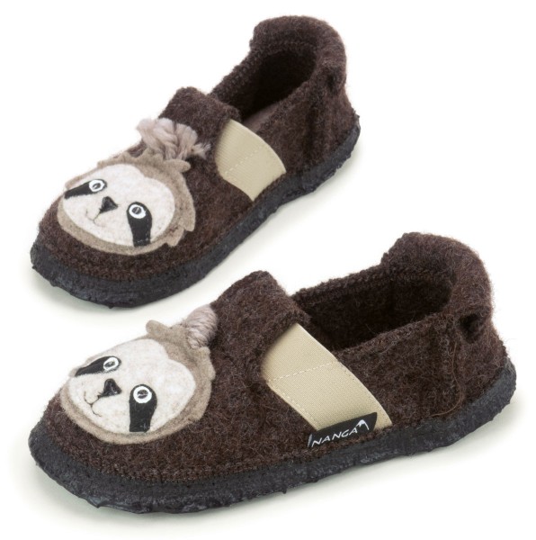 Nanga ~ Schurwoll Hausschuh ~ Shaggy Sloth (braun)