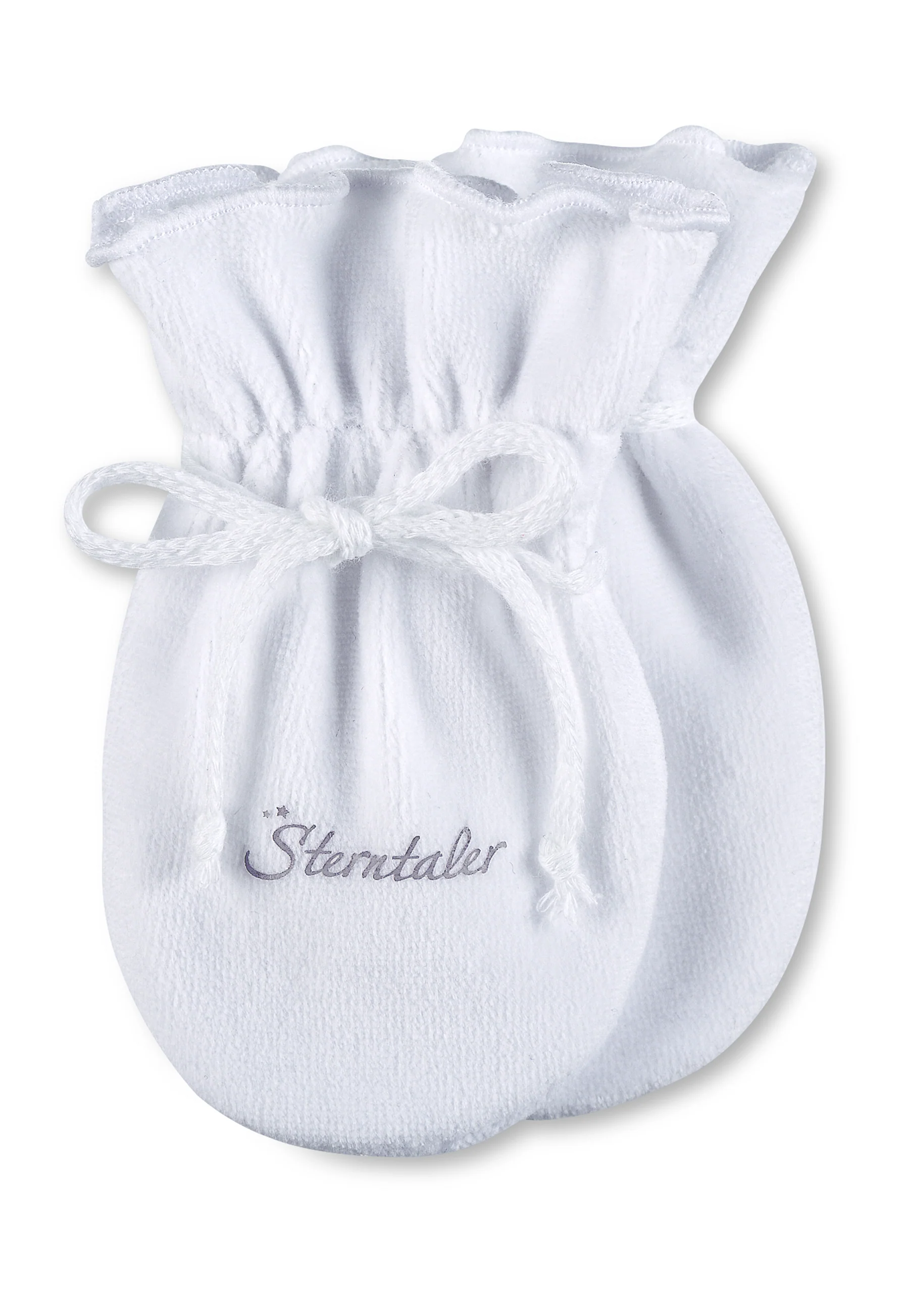 Kratzfäustlinge Baby aus weichem Nickimaterial uni