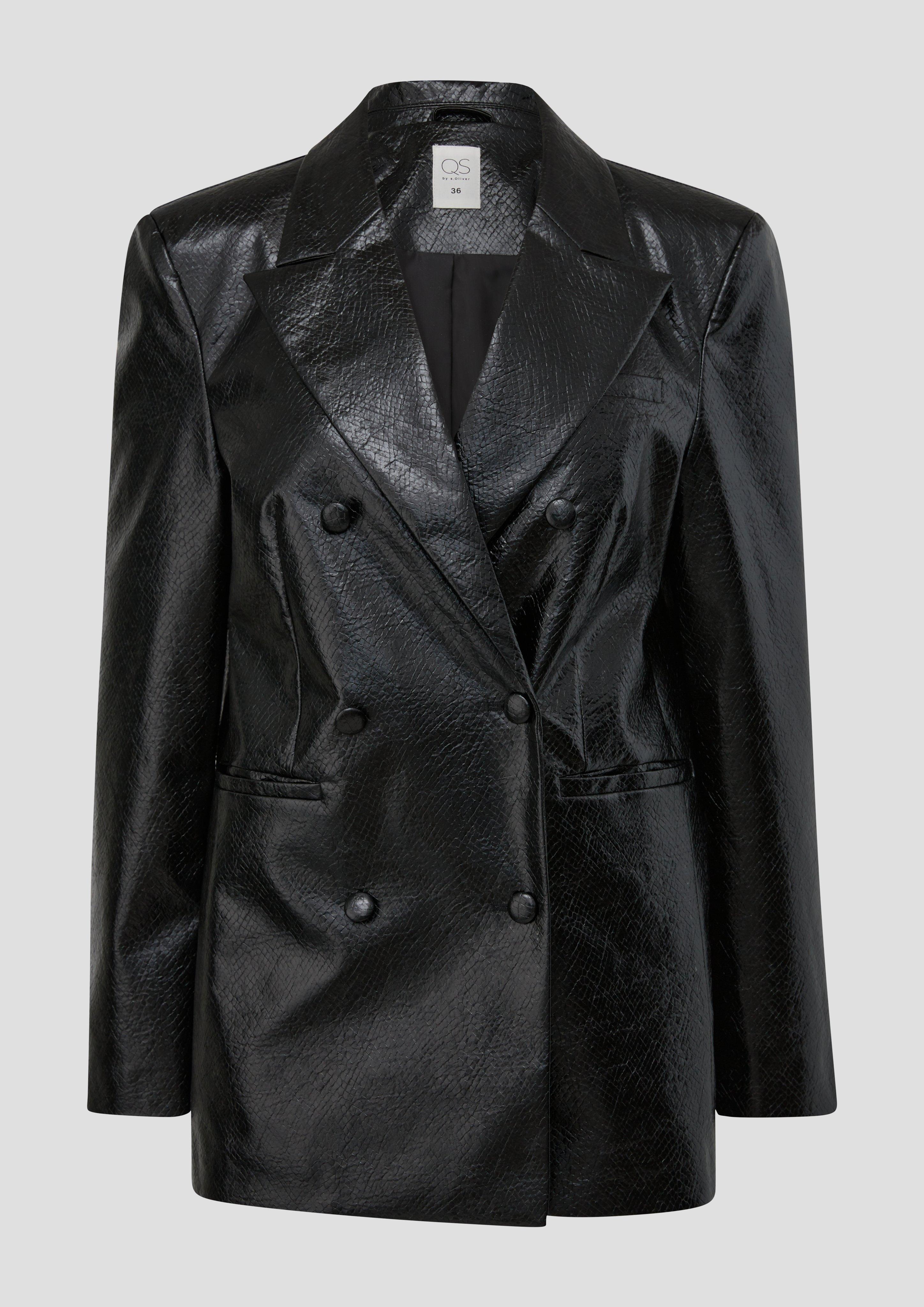 Jacke in Schlangenleder-Optik | QS x ELIF  2134890-9999