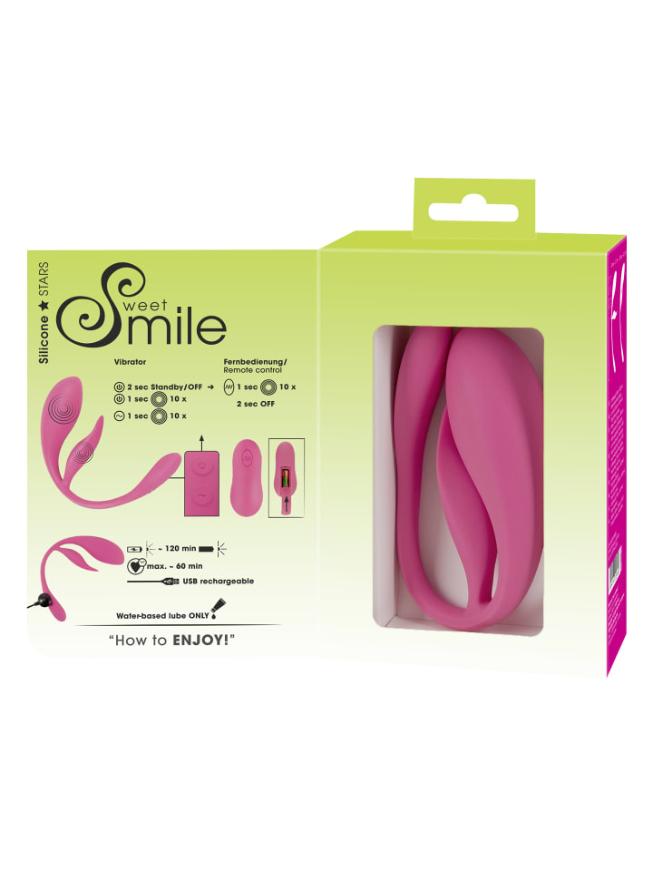 Sweet Smile Vibro-Ei RC Double Pleasure Love Ball in rosa günstig kaufen 26 cm