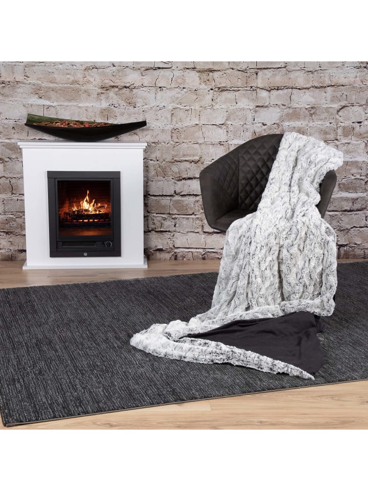 GMD Living Superweiche Kuscheldecke SMOOTH in Black (schwarz) günstig kaufen