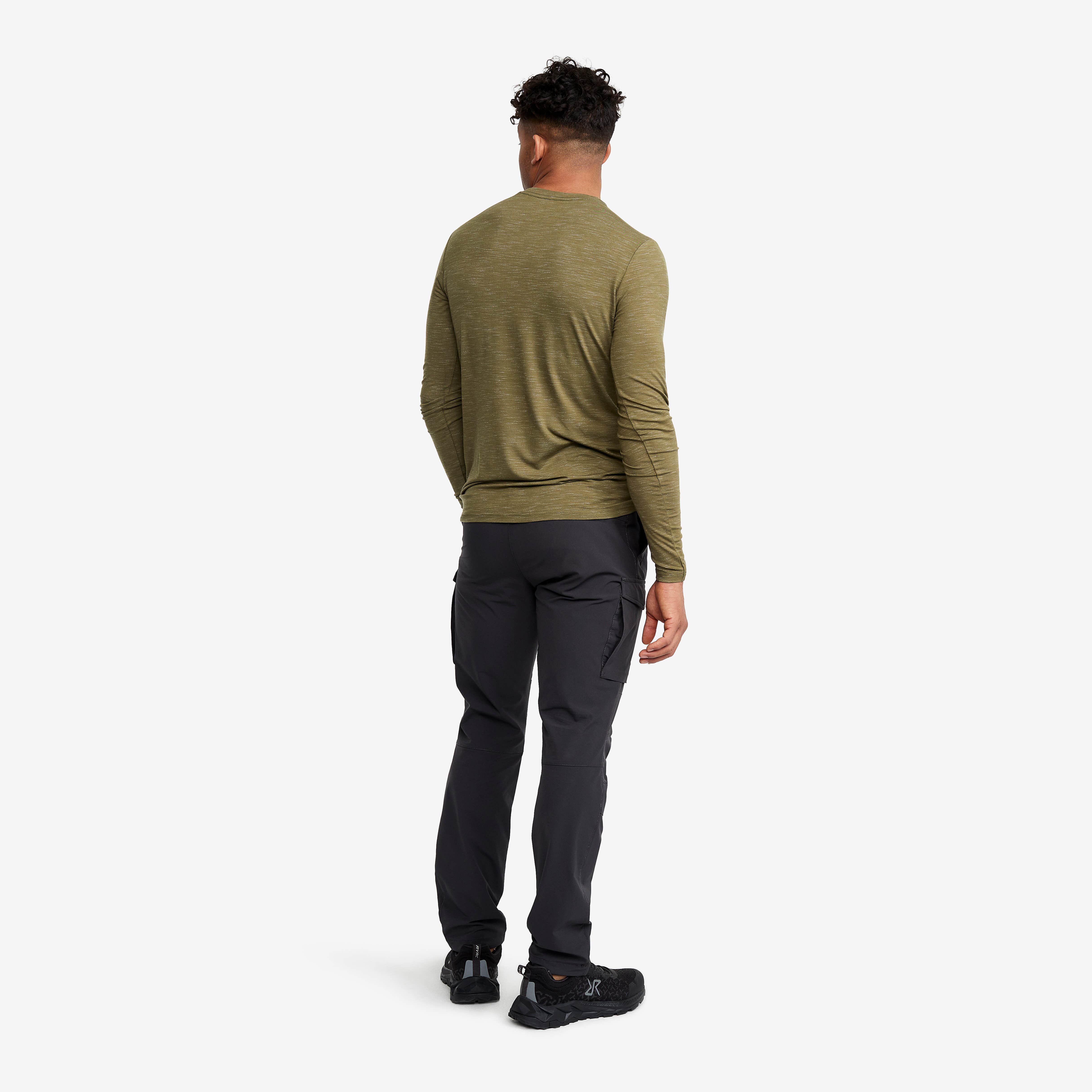Adapt Long Sleeve Tee Homme Burnt Olive Melange