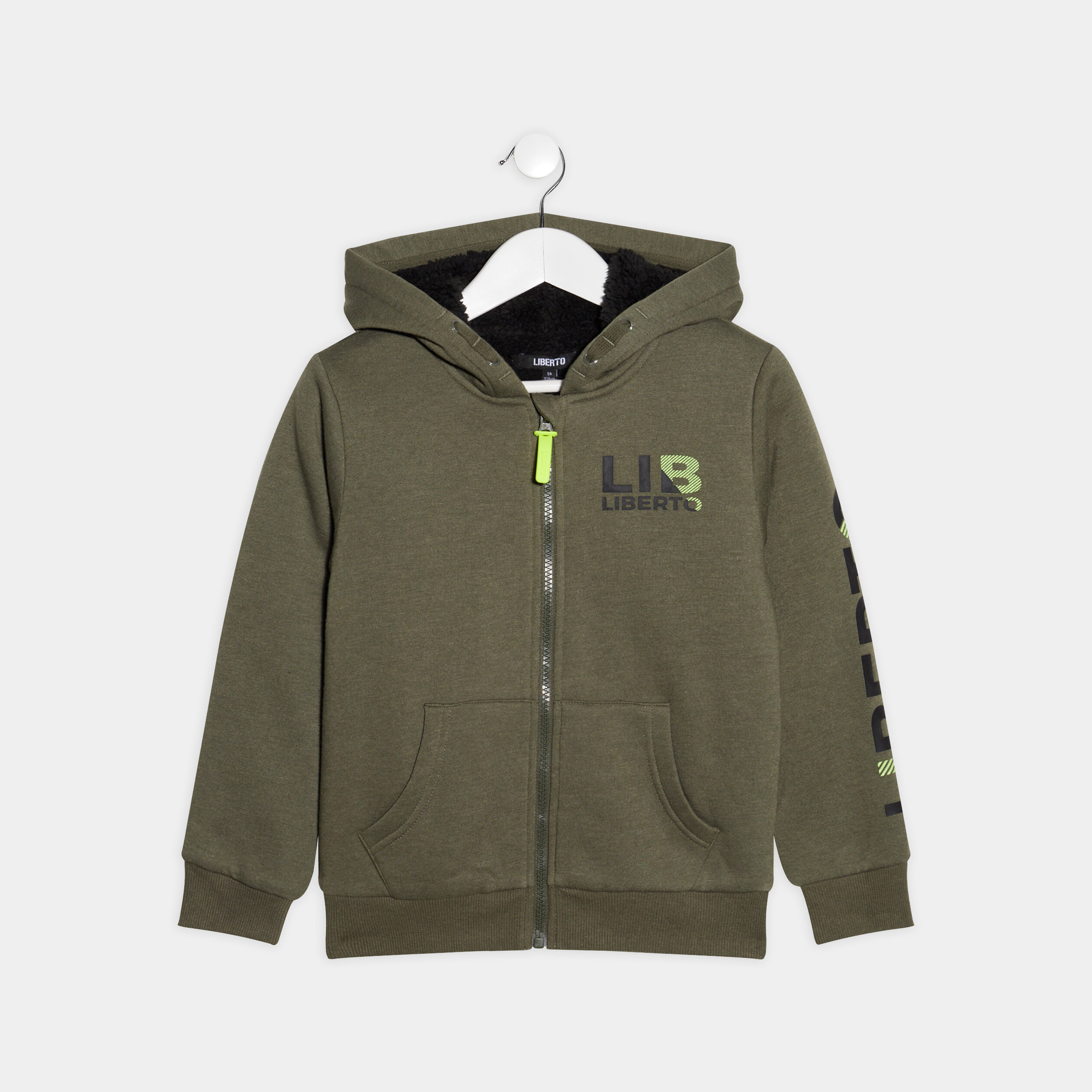Gilet à capuche Liberto vert garçon | La Halle