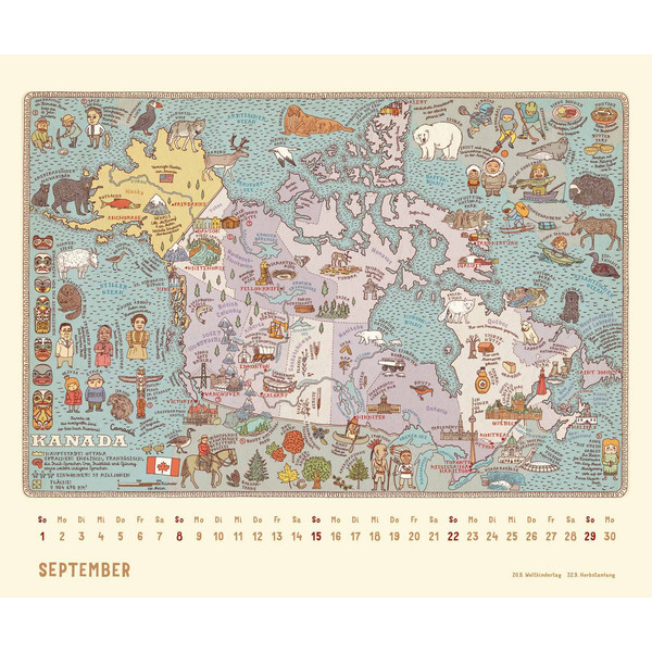 ALLE WELT 2024 - LANDKARTEN-KALENDER VON DUMONT - Kalender