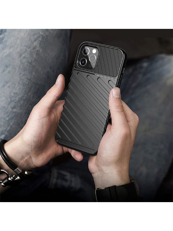 COFI 1453 Gepanzerte Thunder Bumper Handy Hülle kompatibel  Samsung Galaxy in Schwarz günstig kaufen S