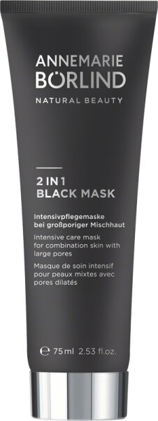 ANNEMARIE BÖRLIND 2 IN 1 BLACK MASK Gesichtsmaske
