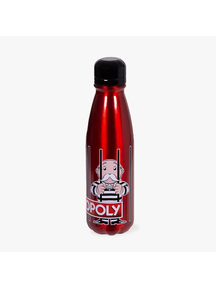 Stor Aluminiumflasche - Monopoly (600ml) in rot günstig kaufen onesize