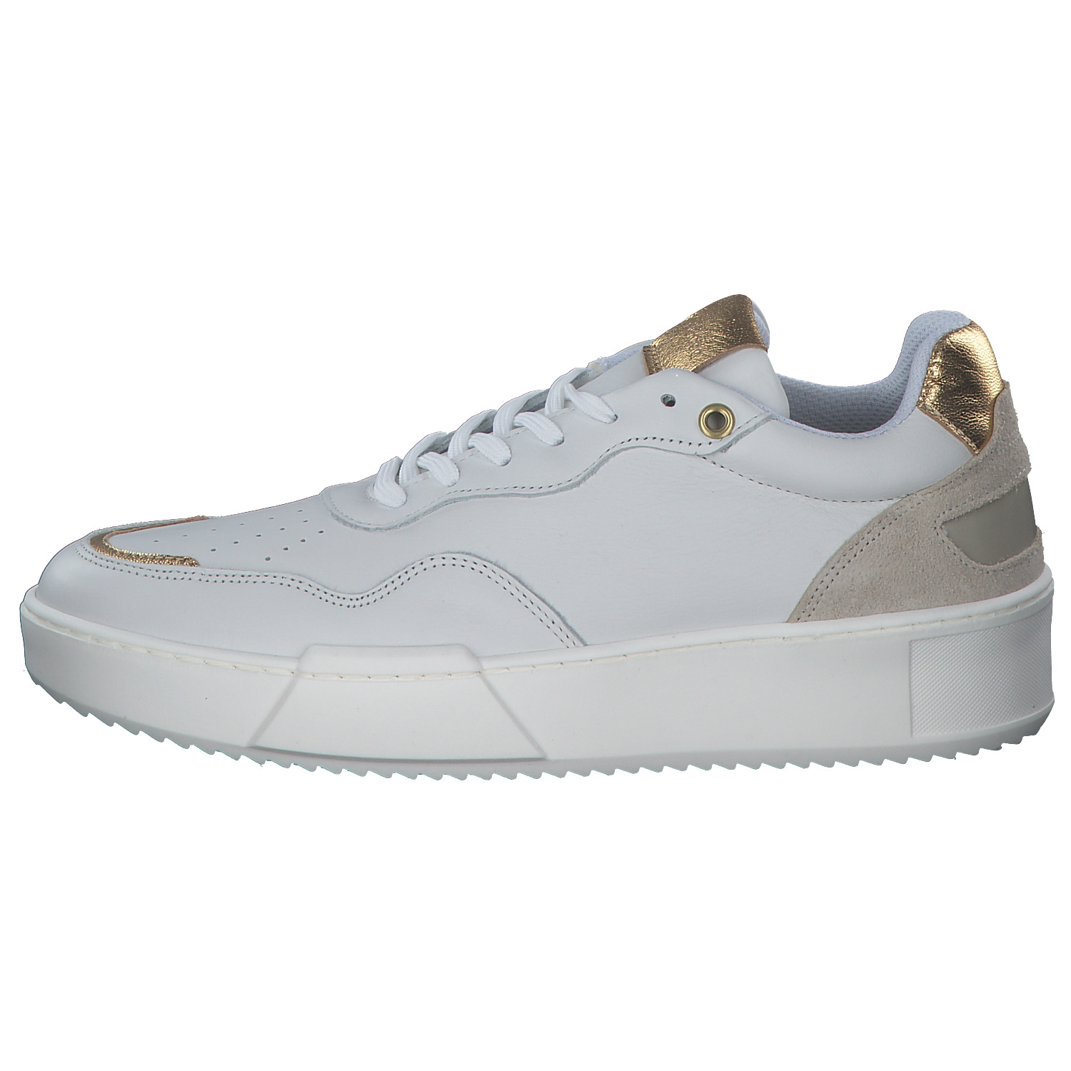 Palado S2-2319, Schnürschuhe, Damen, Weiß/Gold