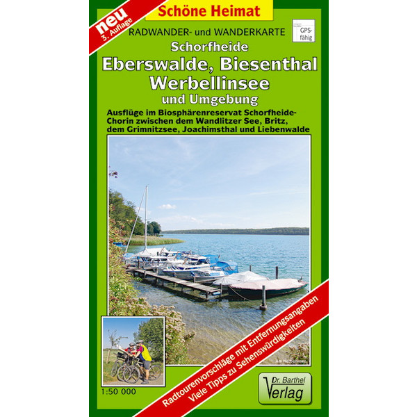 SCHORFHEIDE, BIESENTHAL, JOACHIMSTHAL - Fahrradkarte