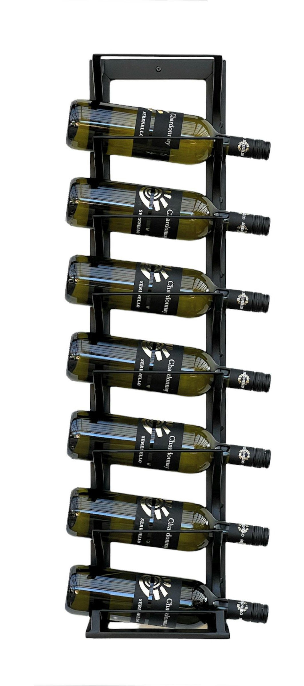 DanDiBo Weinregal Flaschenregal Etude Wand & Stand Metall Schwarz 96318 Flaschenständer für 8 Flaschen Regal Flaschenhalter Weinflaschenregal, Echter Hingucker für alle Weinfans / Tolles Geschenk