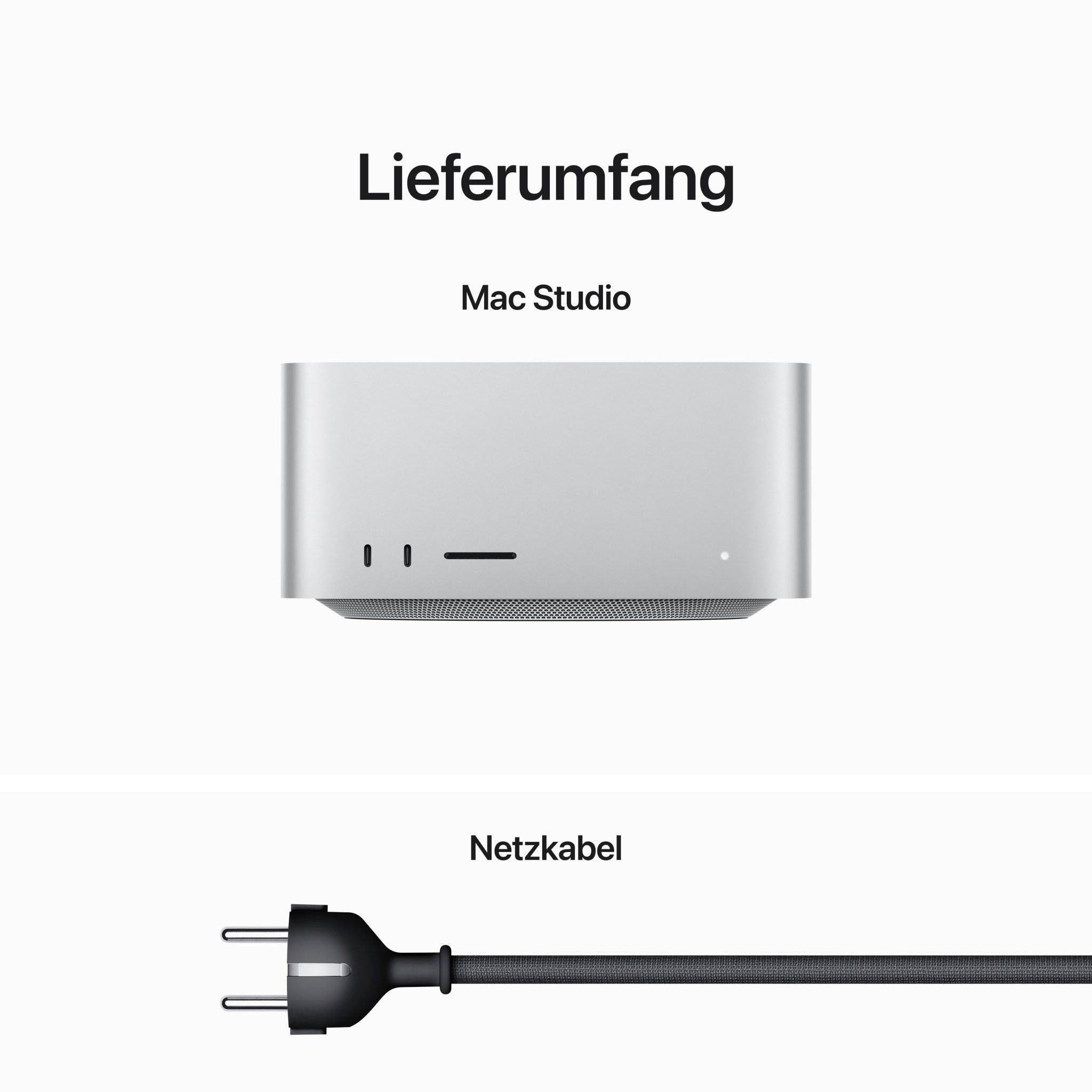 Apple Mac Studio Mini-PC (Apple Apple M2 Max, 38‑Core GPU, 64 GB RAM, 1000 GB SSD, Luftkühlung)