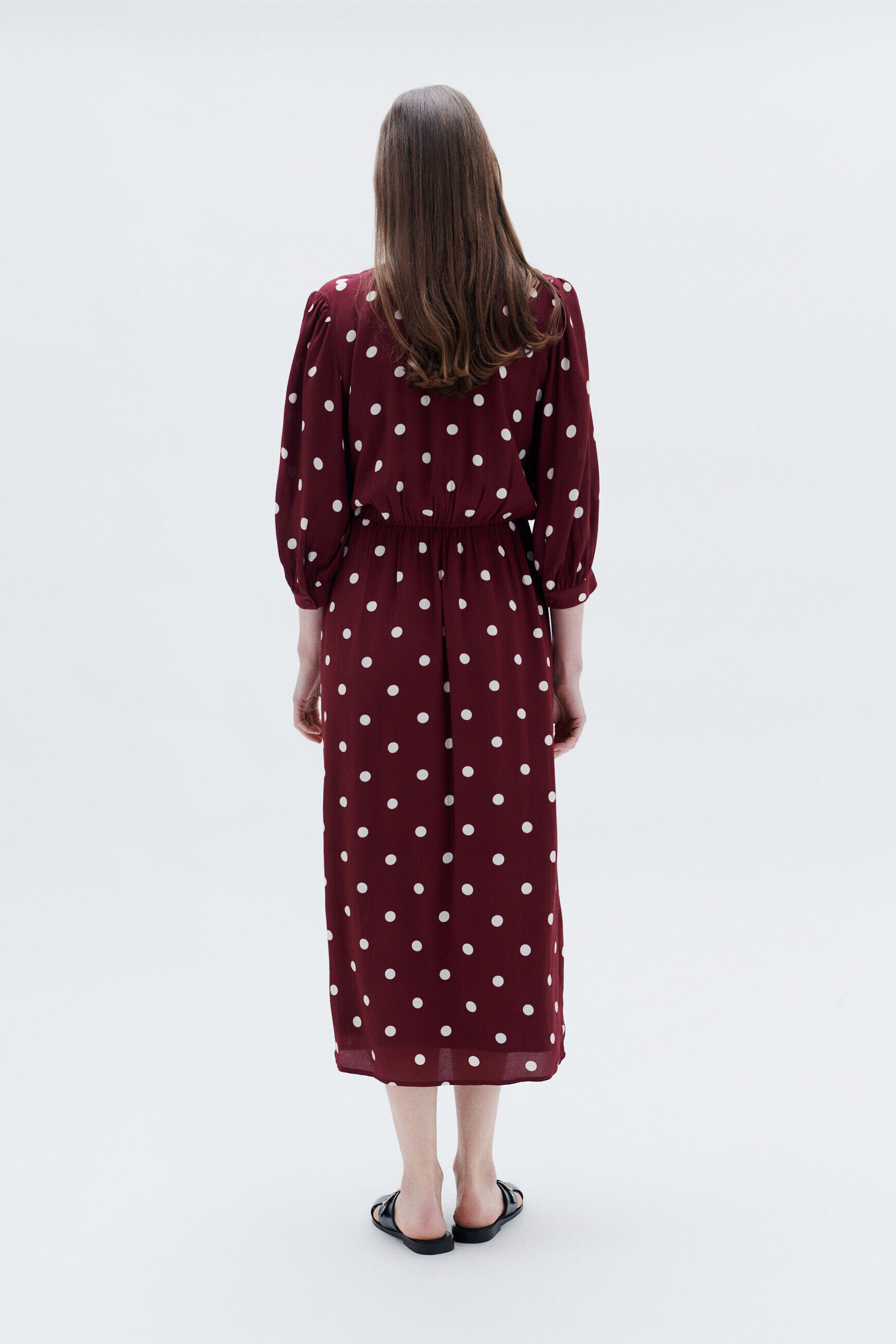 Robe rayan bordeaux femme