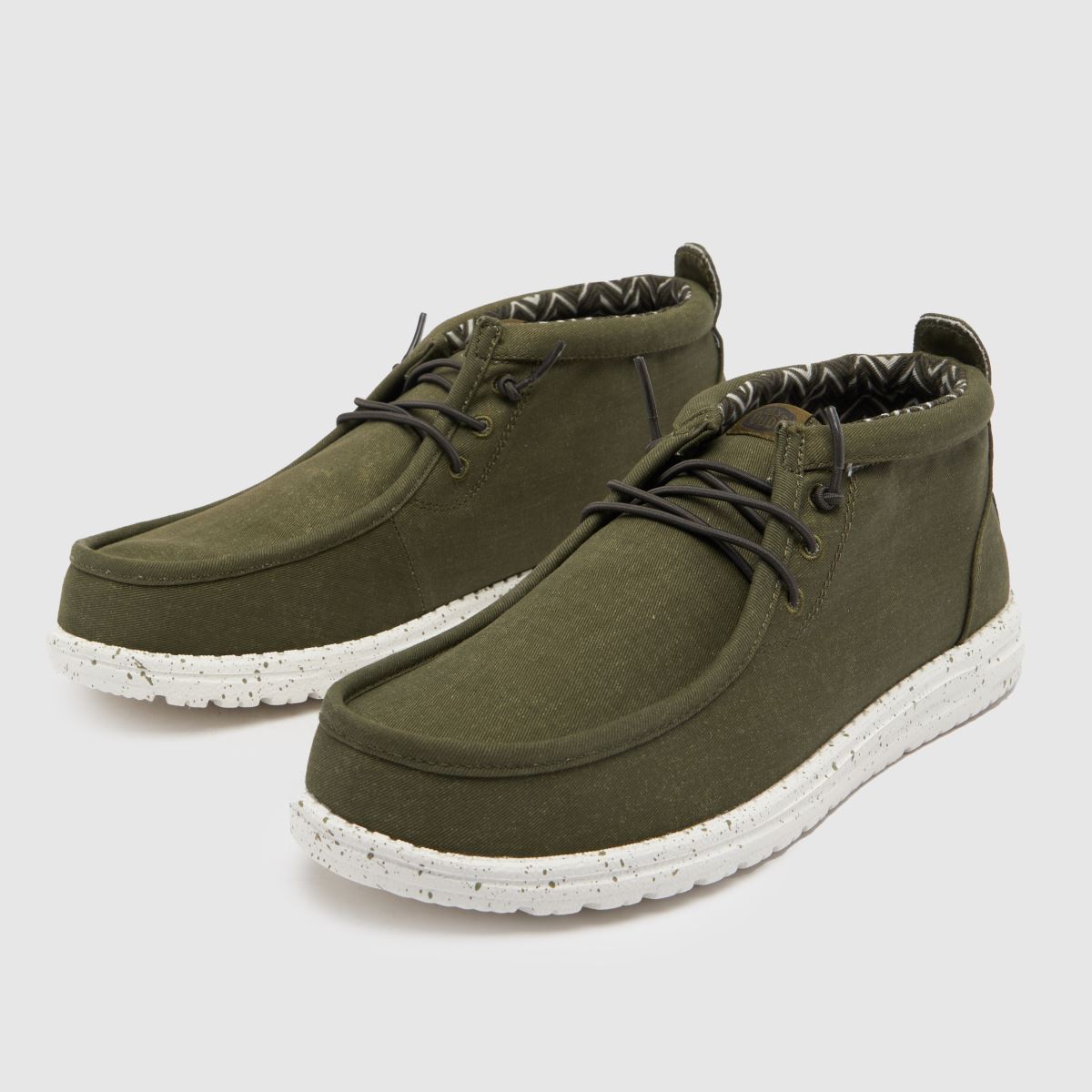 HEYDUDE Wally Mid sportcipő khaki színben