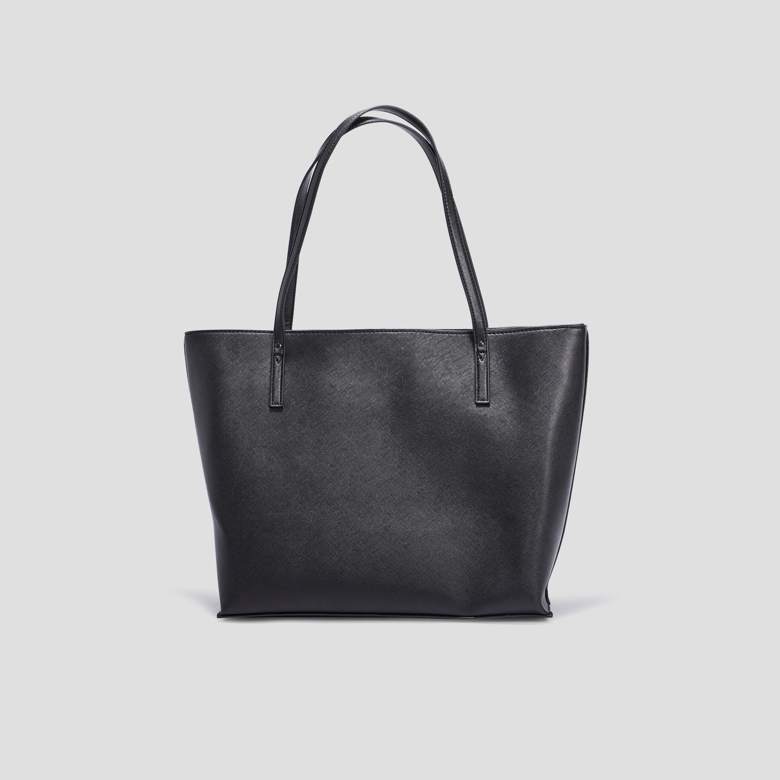 Sac cabas trapèze noir femme | La Halle