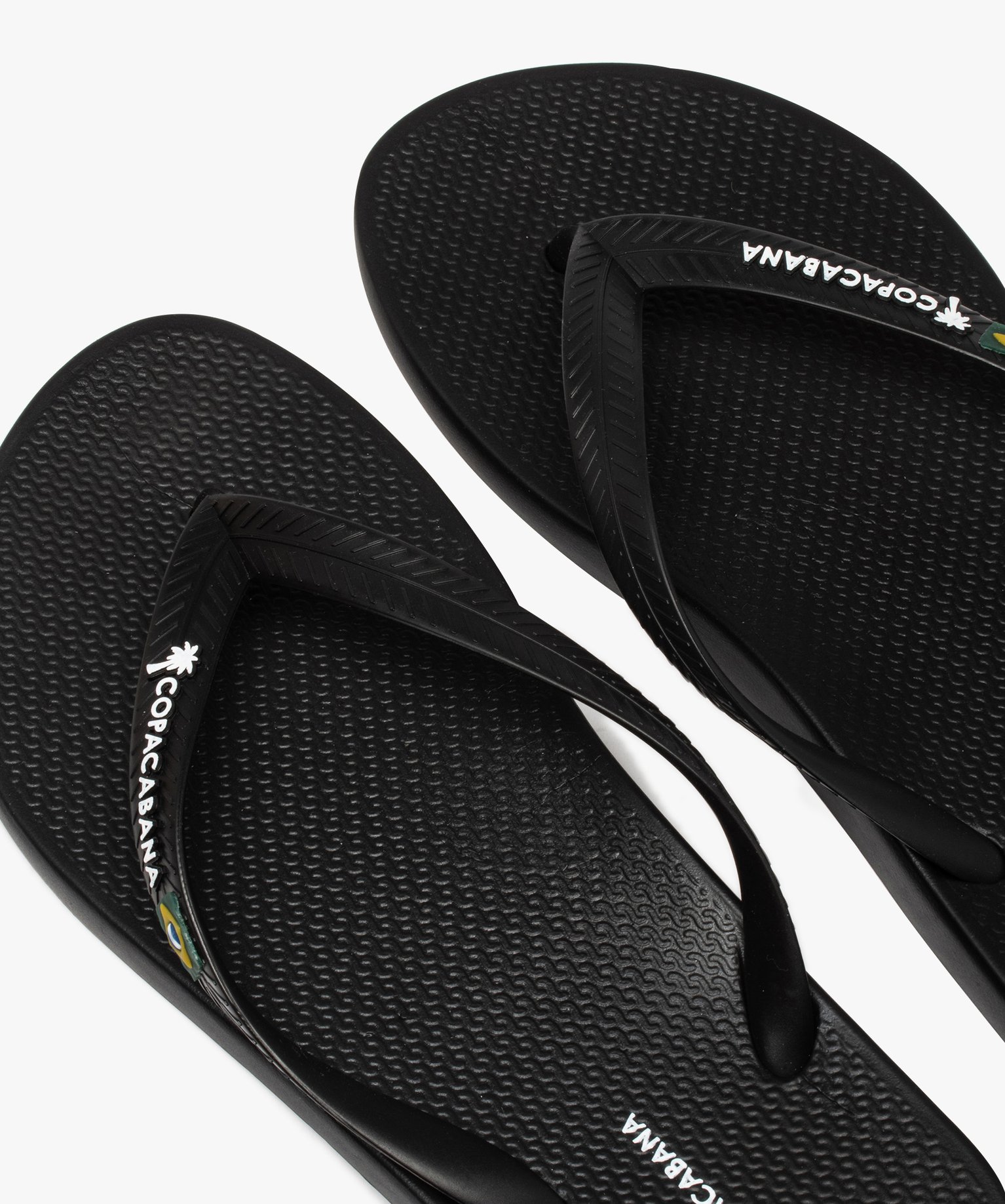 Tongs homme unies à bride souple - Copacabana noir | GEMO