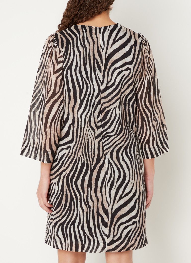 Vestido túnica con estampado de cebra de Cinque Ciethno