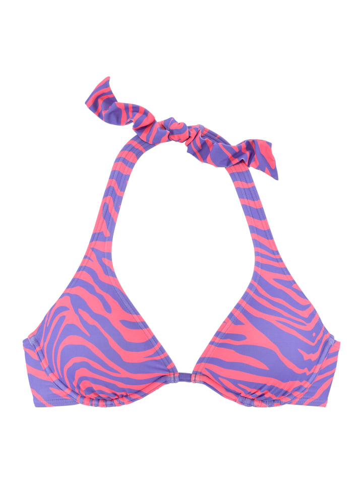 Venice Beach Bügel-Bikini-Top in violett-koralle günstig kaufen