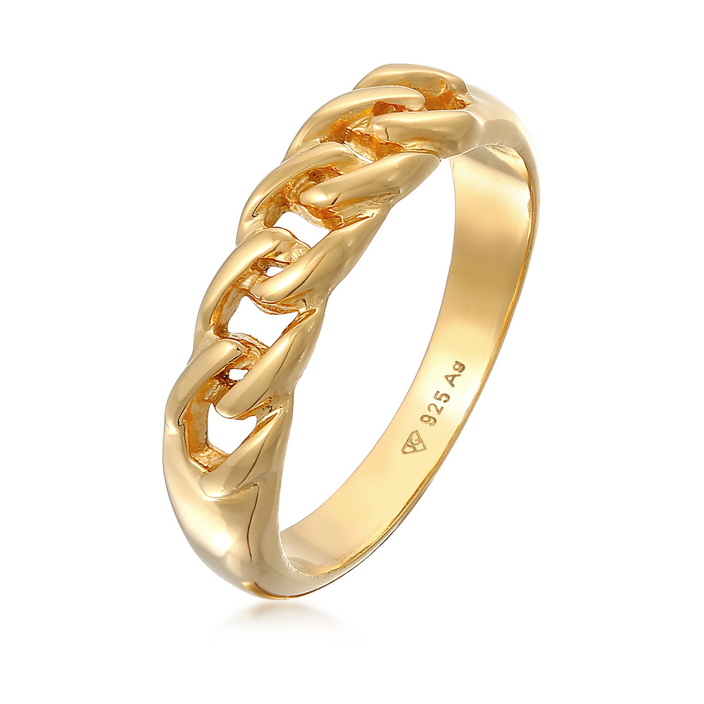 Elli Elli Bague Femmes Nœuds Chaînes Design en Argent Sterling 925 Bague