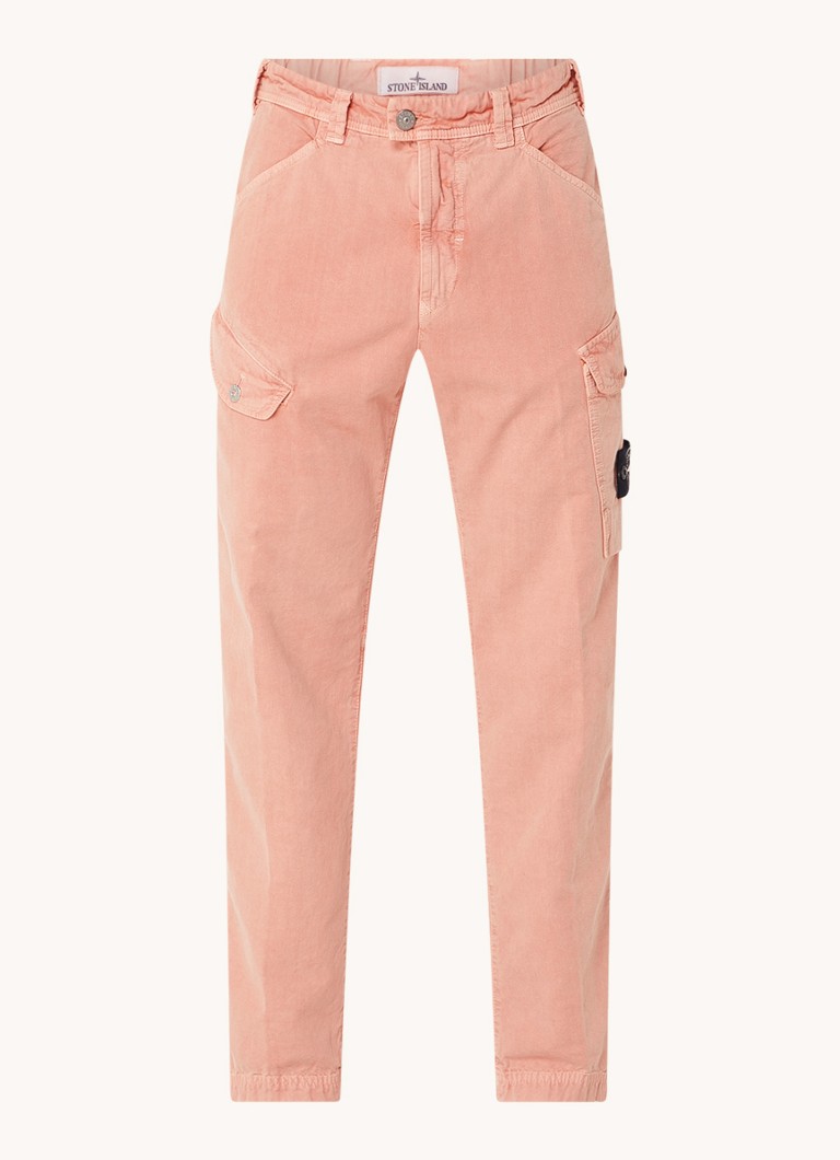 Παντελόνι κανονικής εφαρμογής Stone Island 320T1 με τσέπες και πέτα