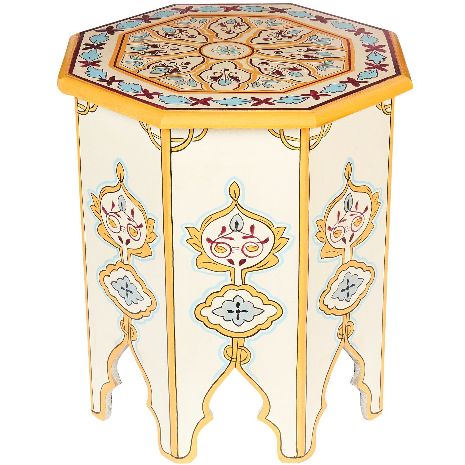 Marrakesch Orient & Mediterran Interior Beistelltisch Orientalischer Beistelltisch Gargar, Blumenhocker, Hocker, Handarbeit
