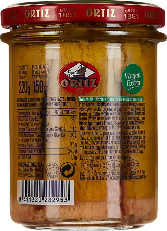 Ortiz Bonito del Norte - Thunfisch in Olivenöl 220g