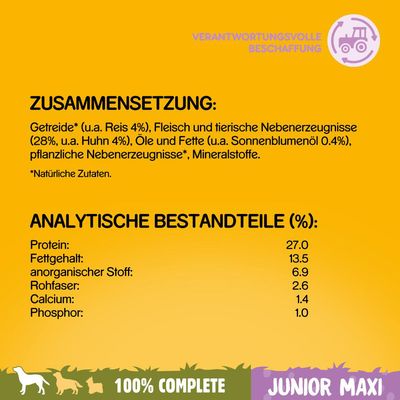 Pedigree Junior Maxi mit Huhn & Reis