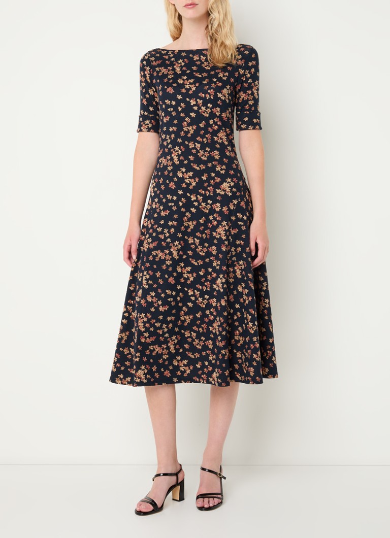 Ralph Lauren midi haljina s printom lišća