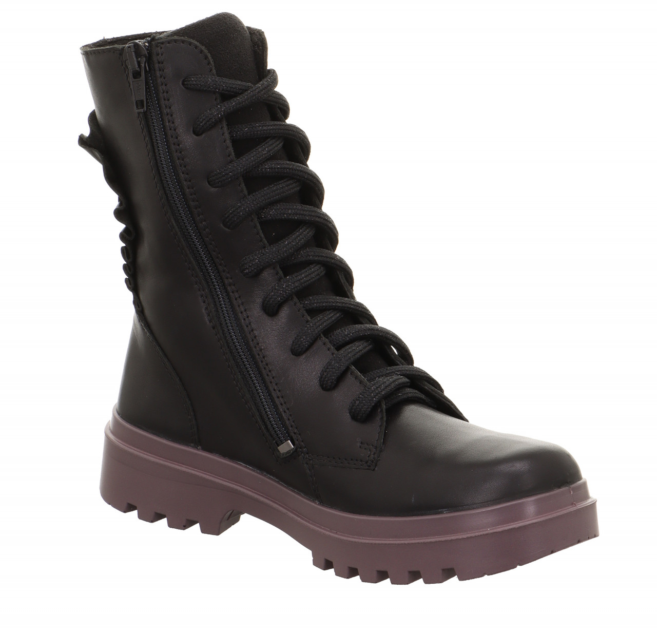 ABBY - Schwarz Boots mit Reißverschluss