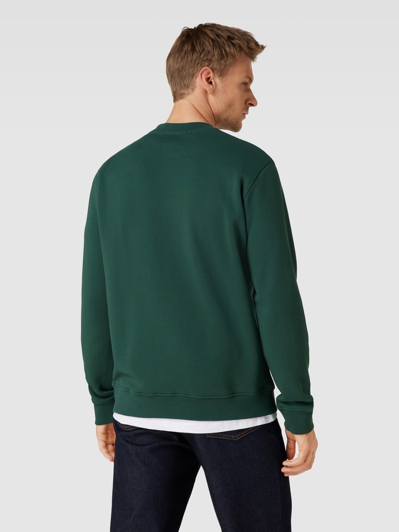 Sweatshirt mit Stitching-Detail Modell 'BAARO PIXXEL' in dunkelgrün