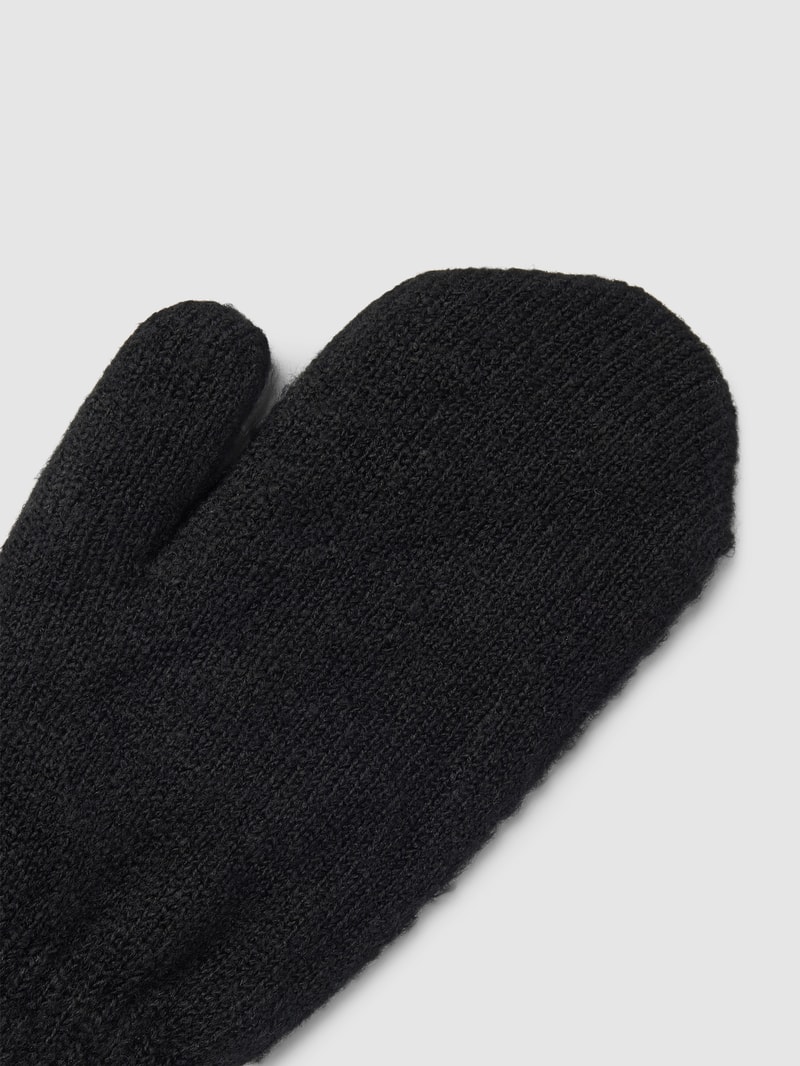 Handschuhe mit Label-Detail Modell 'Witzia' in schwarz