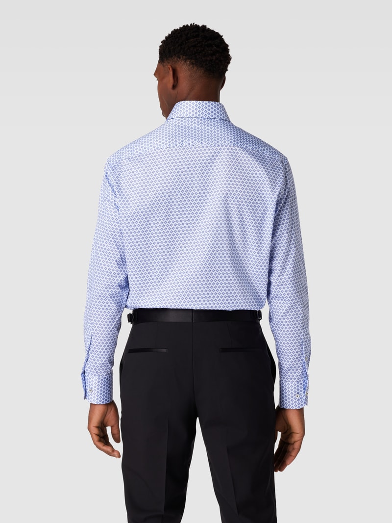 Premium Shirt mit Haifischkragen in bleu