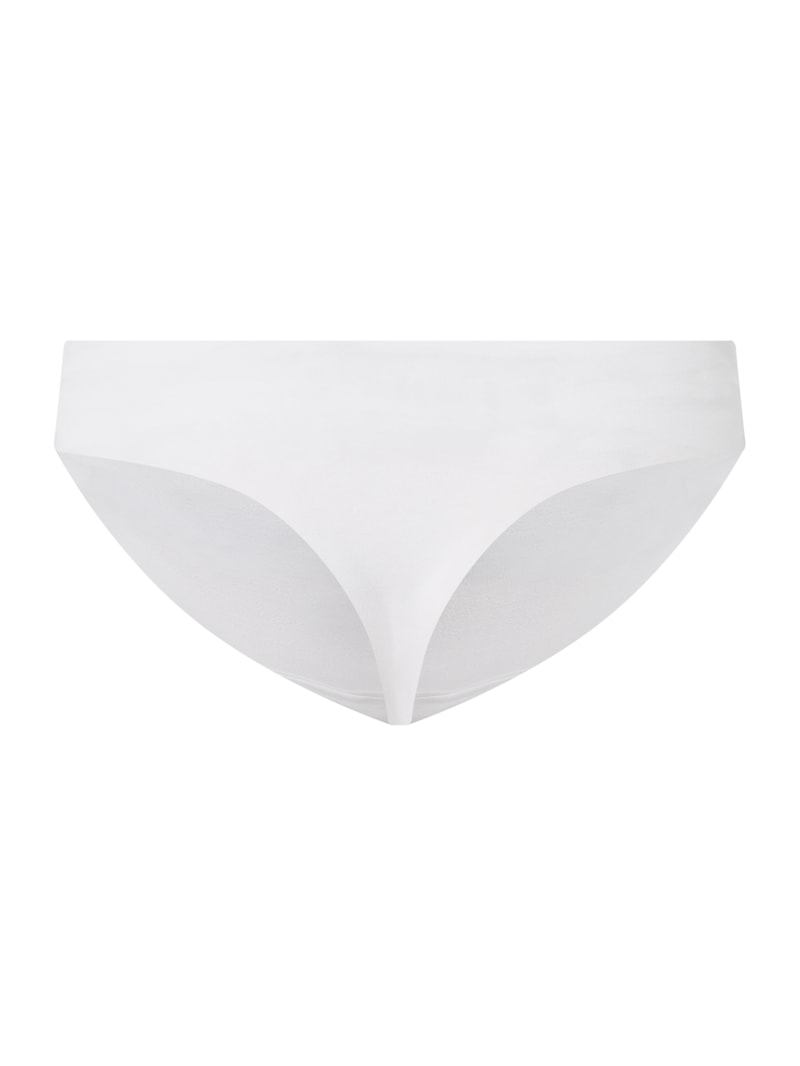 String mit Stretch-Anteil - nahtlos Modell Invisible Cotton in weiß