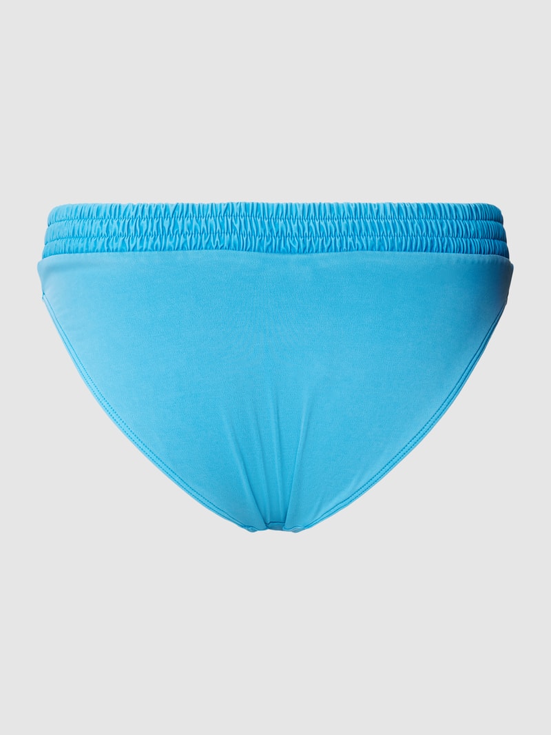Bikini-Slip mit Label-Patch in hellblau