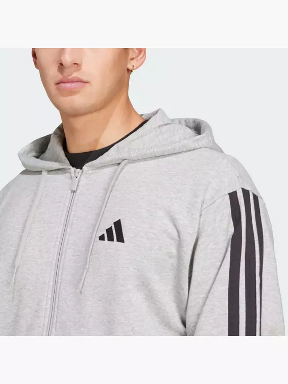 adidas Essentials 3-Streifen French Terry Kapuzenjacke