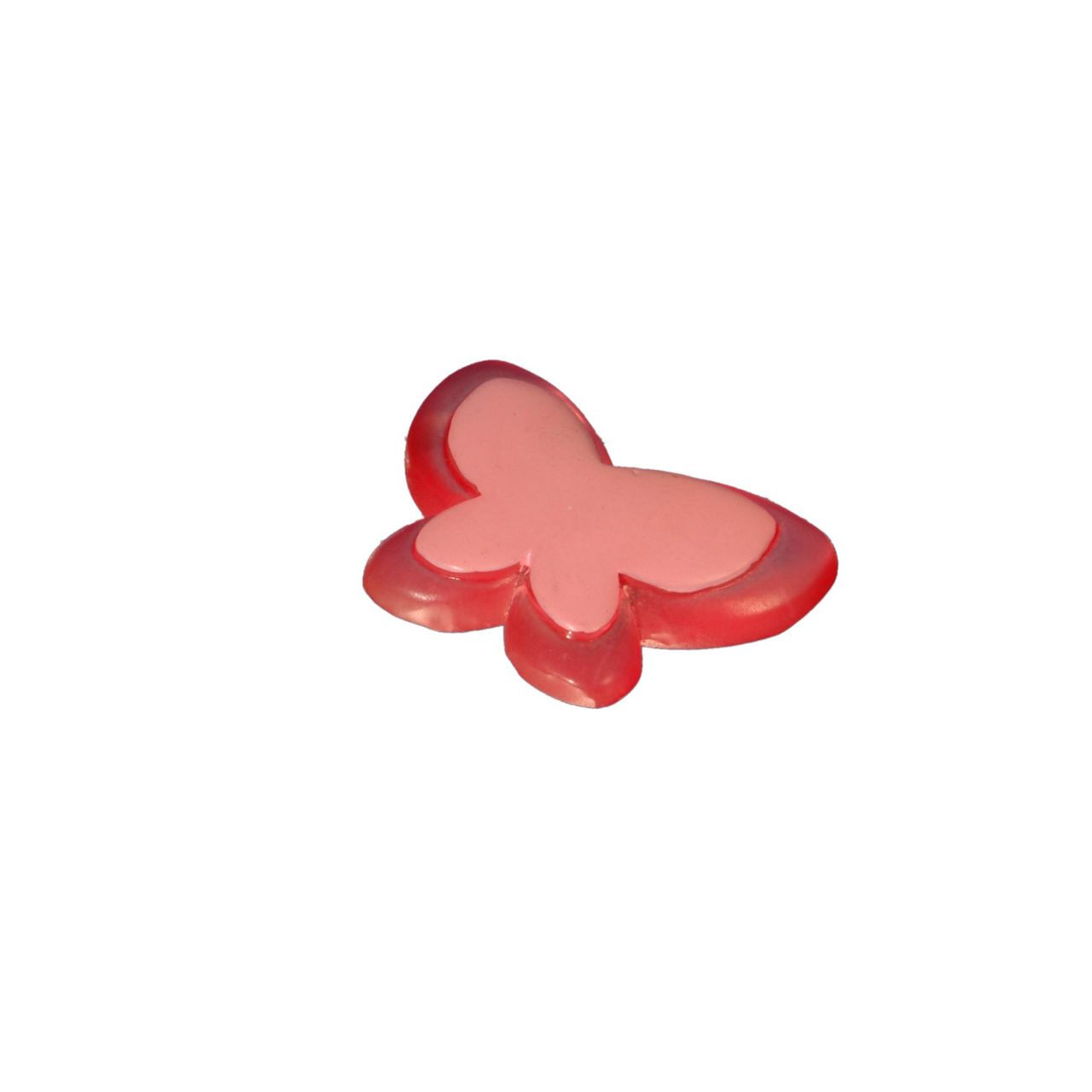 Bella Casa Dekomagnet Magnet Kühlschrankmagnet Pinnwandmagnet, 30 mm, Schmetterling Rot-Rosa, 1 Stück