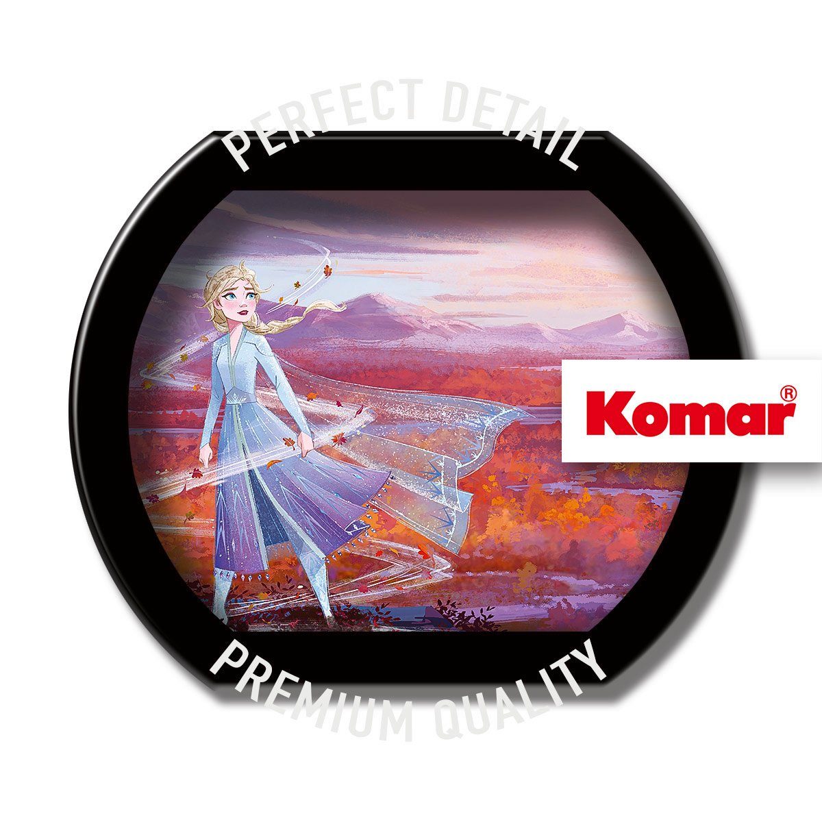 Komar Fototapete Frozen Panorama, (1 St), 368x127 cm (Breite x Höhe)