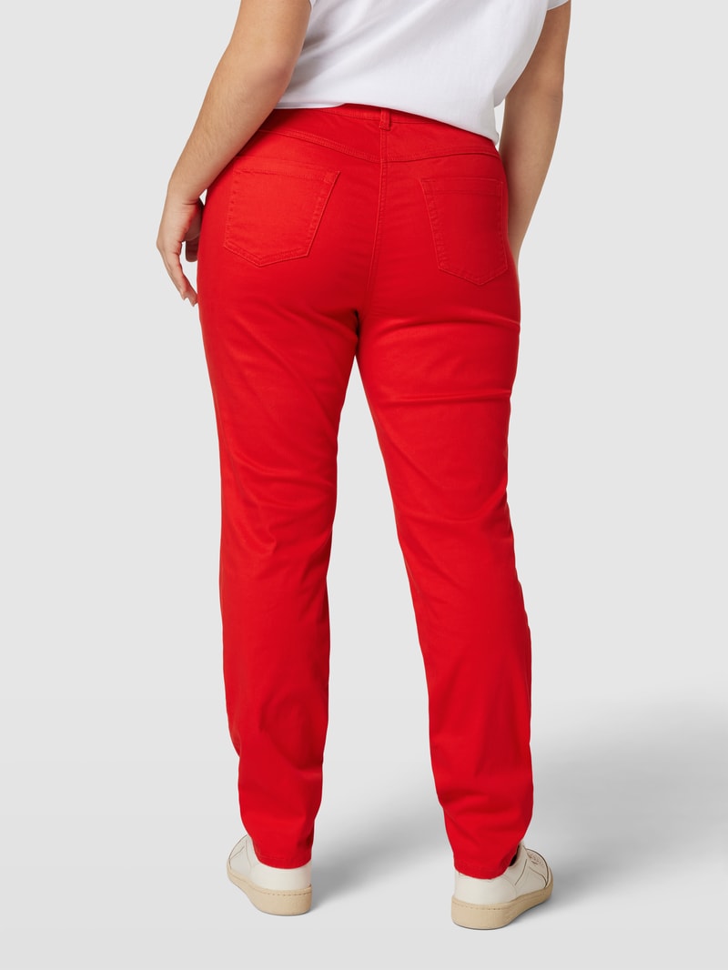 Jeans im 5-Pocket-Design Modell 'JAN' in rot