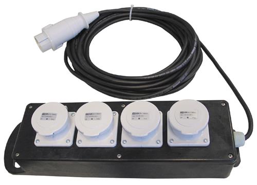 Connectra 48.205.50 Μπλοκ διανομής 4 κατευθύνσεων - 42V - 10m - H07RN-F - 2 x 1,5 mm²