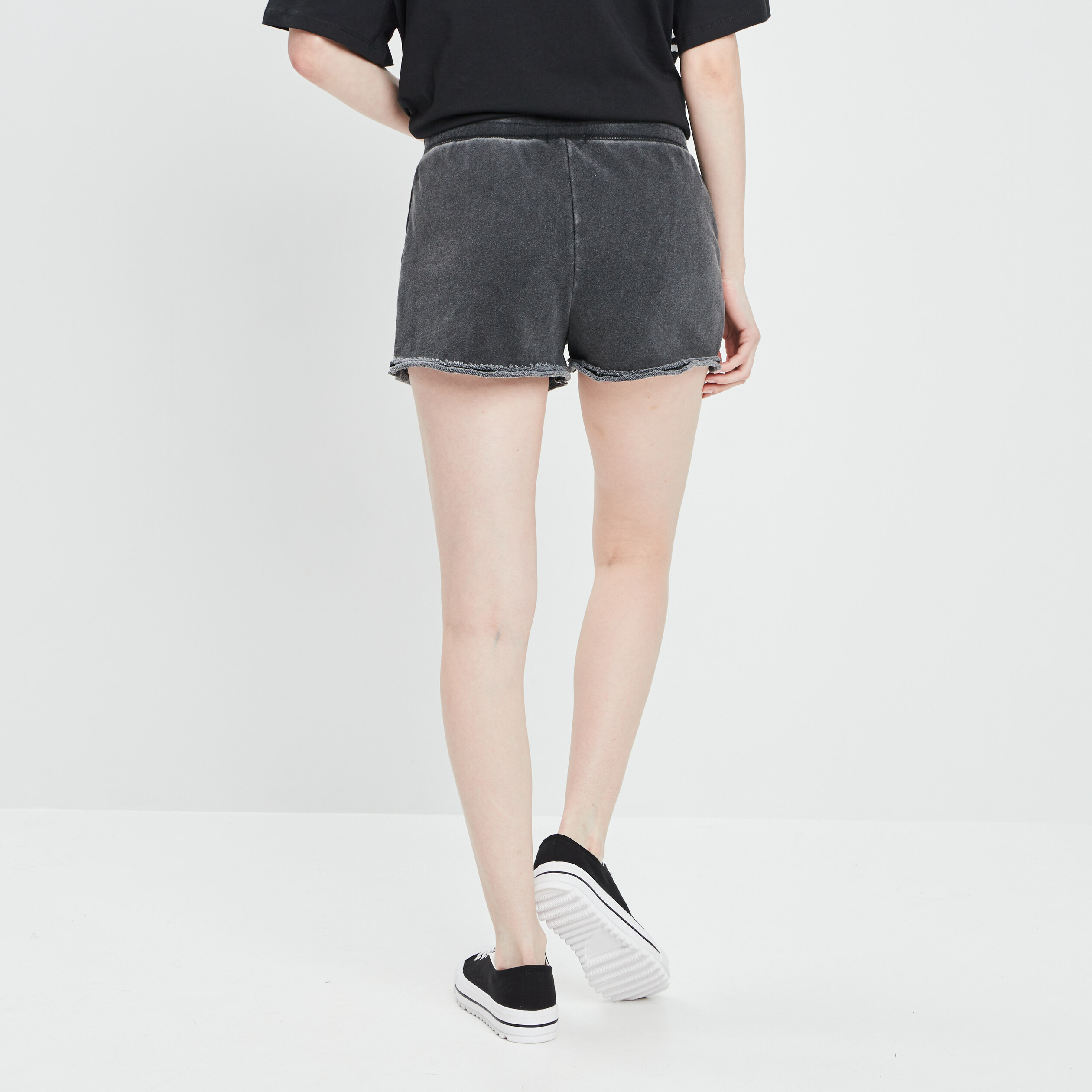 Short ajustable noir femme | La Halle