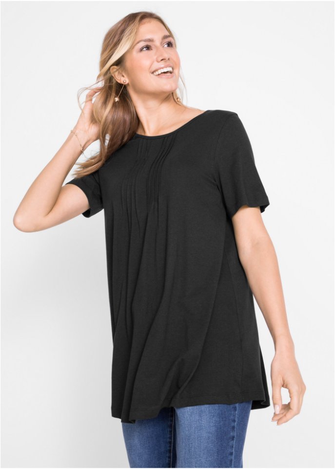 T-Shirt in A-Linien-Form, kurzarm
