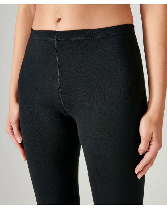 Legging long, fine côte Thermolactyl