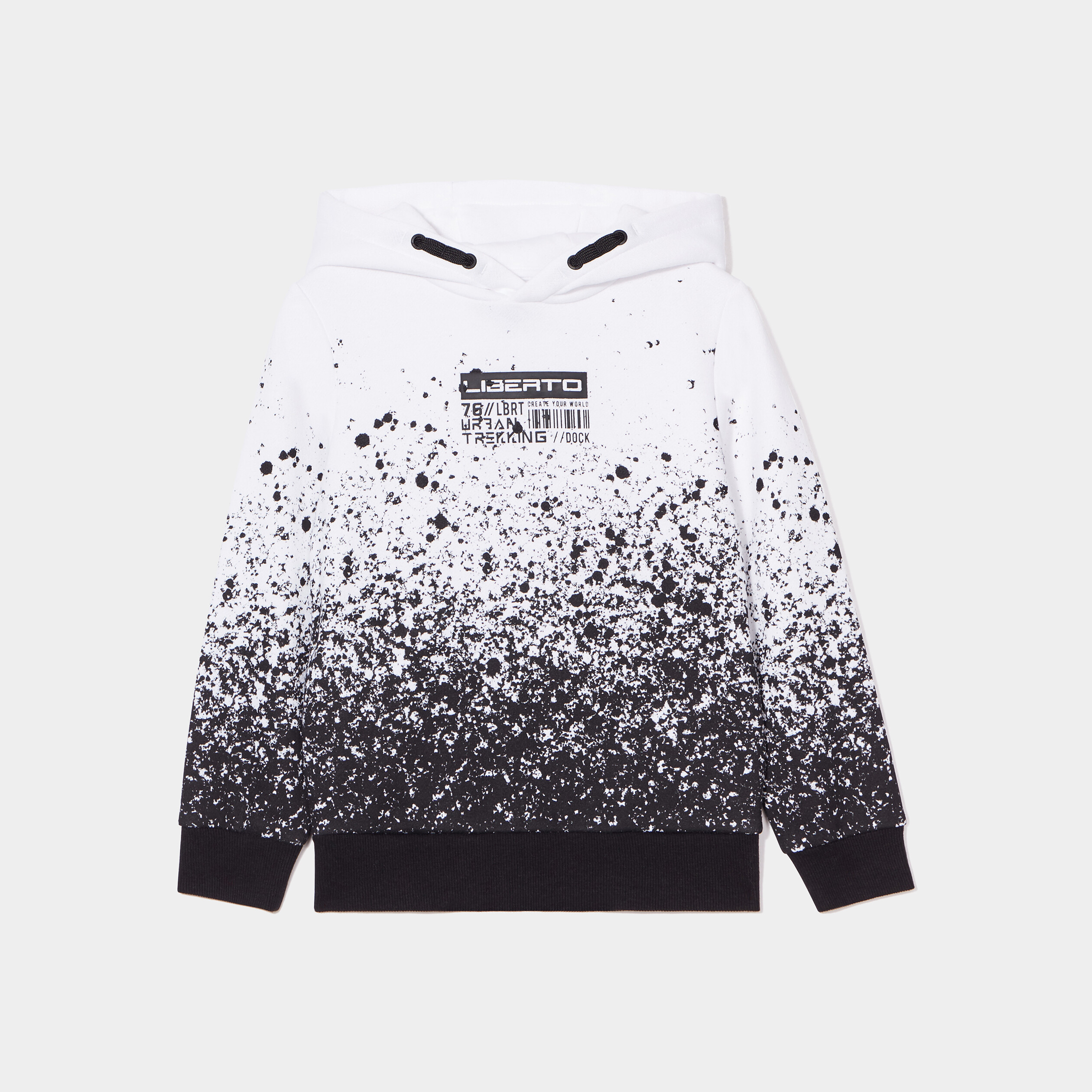 Sweat à capuche hoodie Liberto blanc garçon | La Halle