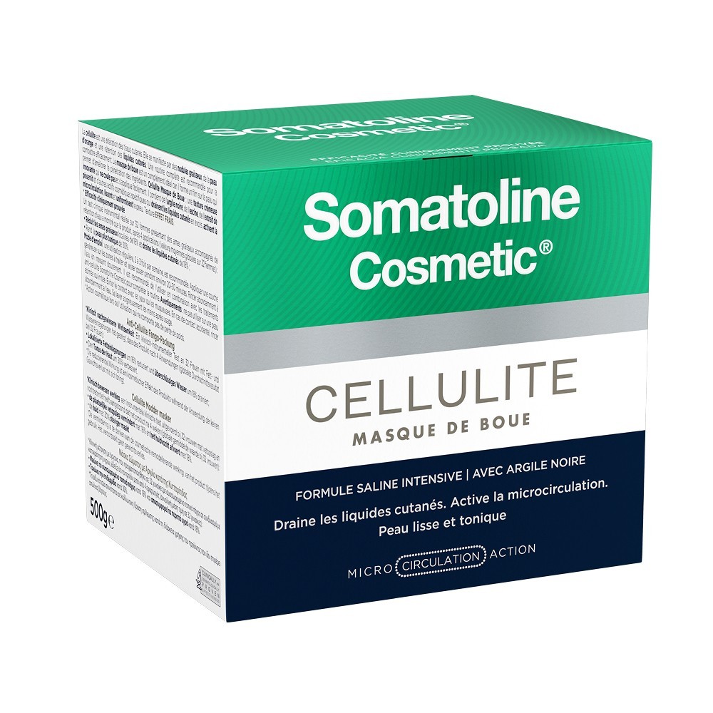 Mascarilla de barro anticelulítica cosmética Somatoline 500 g