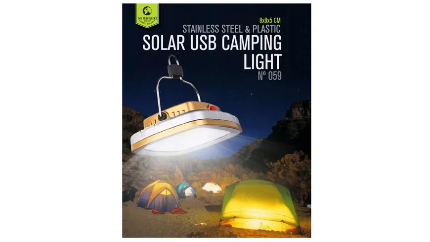 BLACK COFFEE Solar Camping-Licht