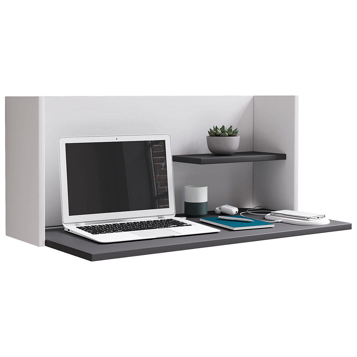 Holz Hänge Schreibtisch Wandlaptoptisch Workstation Computertisch Workas